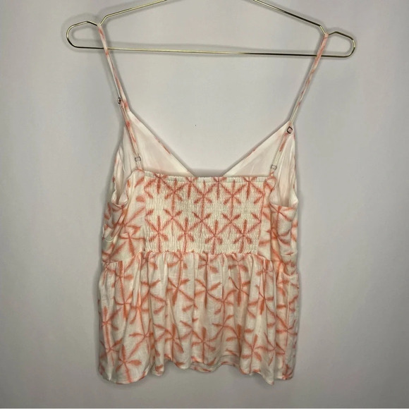 Loft Cami Peplum Star Tie Die Linen Blend - Picture 8 of 8